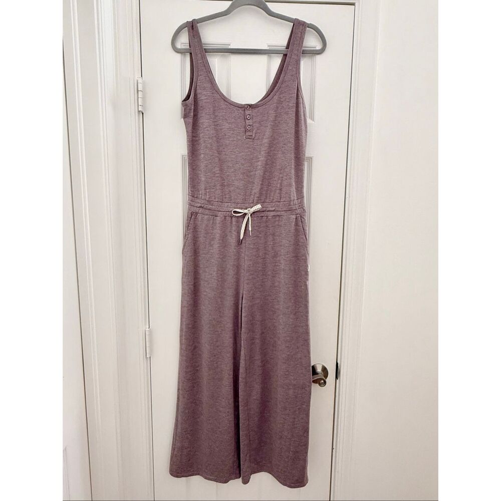 Vuori Women's Falls Jumpsuit Color Rosemary Heather Size S
